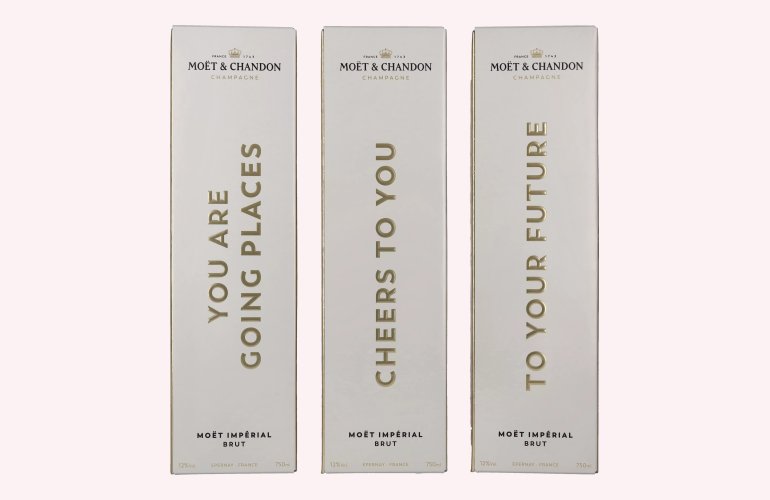 Moët & Chandon Champagne IMPÉRIAL Brut Milestones 12% Vol. 0,75l in Giftbox