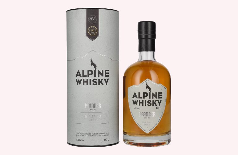 Pfanner Alpine Single Malt Whisky 43% Vol. 0,7l in Geschenkbox