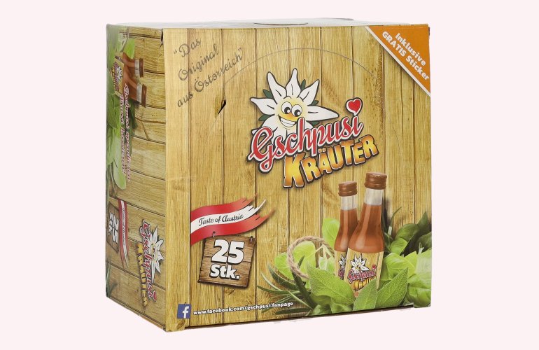 Gschpusi Kräuter 30% Vol. 25x0,02l