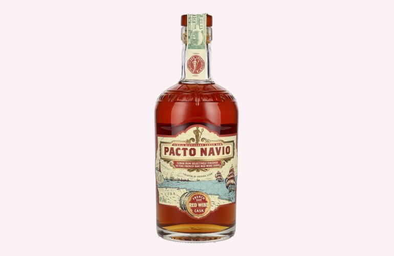 Pacto Navio Single Distillery Cuban Rum FRENCH OAK RED WINE Cask by Havana Club 40% Vol. 0,7l