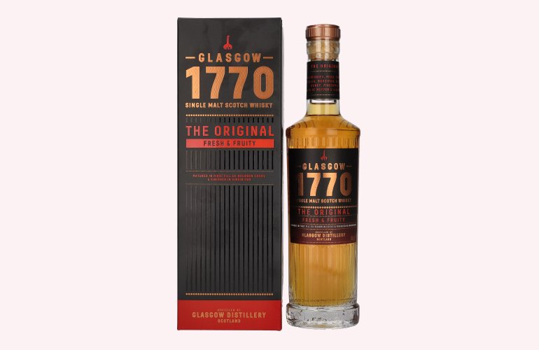 1770 Glasgow THE ORIGINAL Single Malt Fresh & Fruity 46% Vol. 0,5l in Geschenkbox
