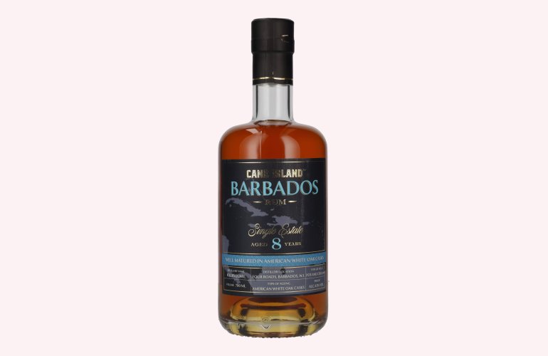 Cane Island BARBADOS 8 Years Old Single Estate Rum 43% Vol. 0,7l
