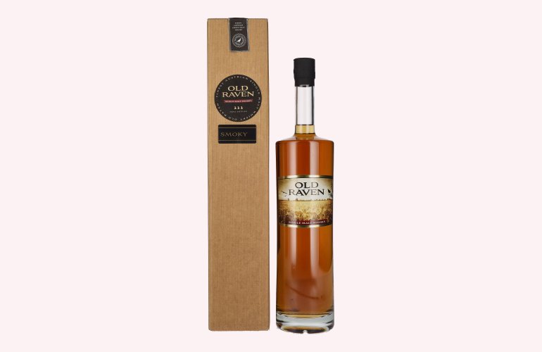Old Raven Triple Distilled Single Malt Whisky SMOKY 41,2% Vol. 1,5l in Giftbox