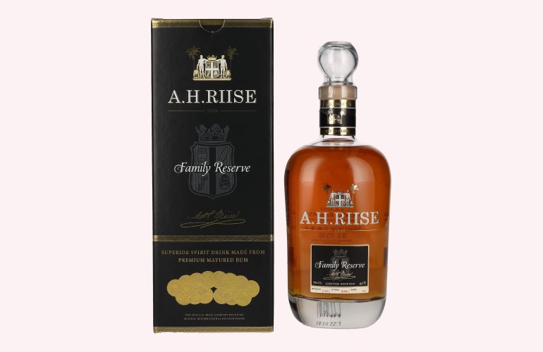 A.H. Riise FAMILY RESERVE Superior Spirit Drink 42% Vol. 0,7l in Geschenkbox
