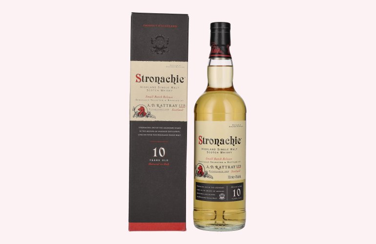 A.D. Rattray Stronachie 10 Years Old Highland Single Malt 43% Vol. 0,7l in Giftbox