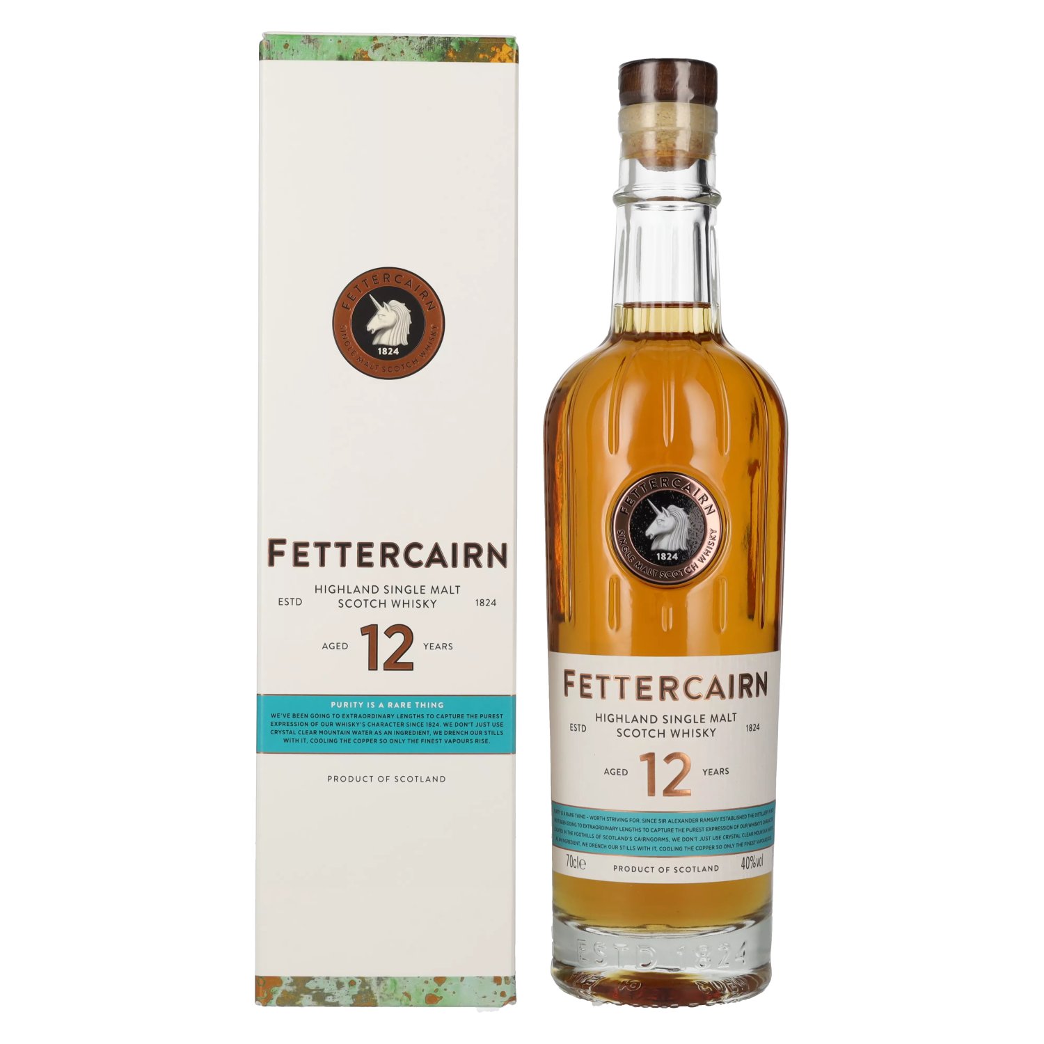 Fettercairn 12 Years Old Highland Single Malt Scotch Whisky 40% Vol. 0 ...