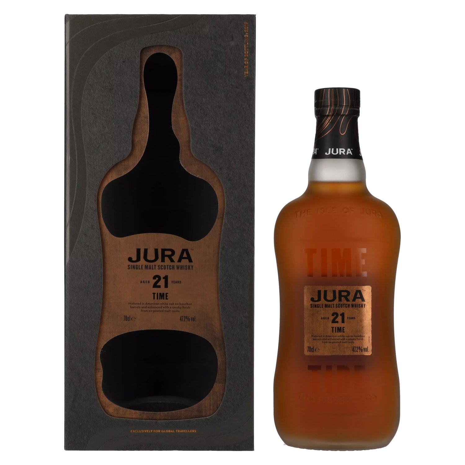 Jura 21 Years Old TIME & Single Malt Scotch Whisky 47,2% Vol. 0,7l in