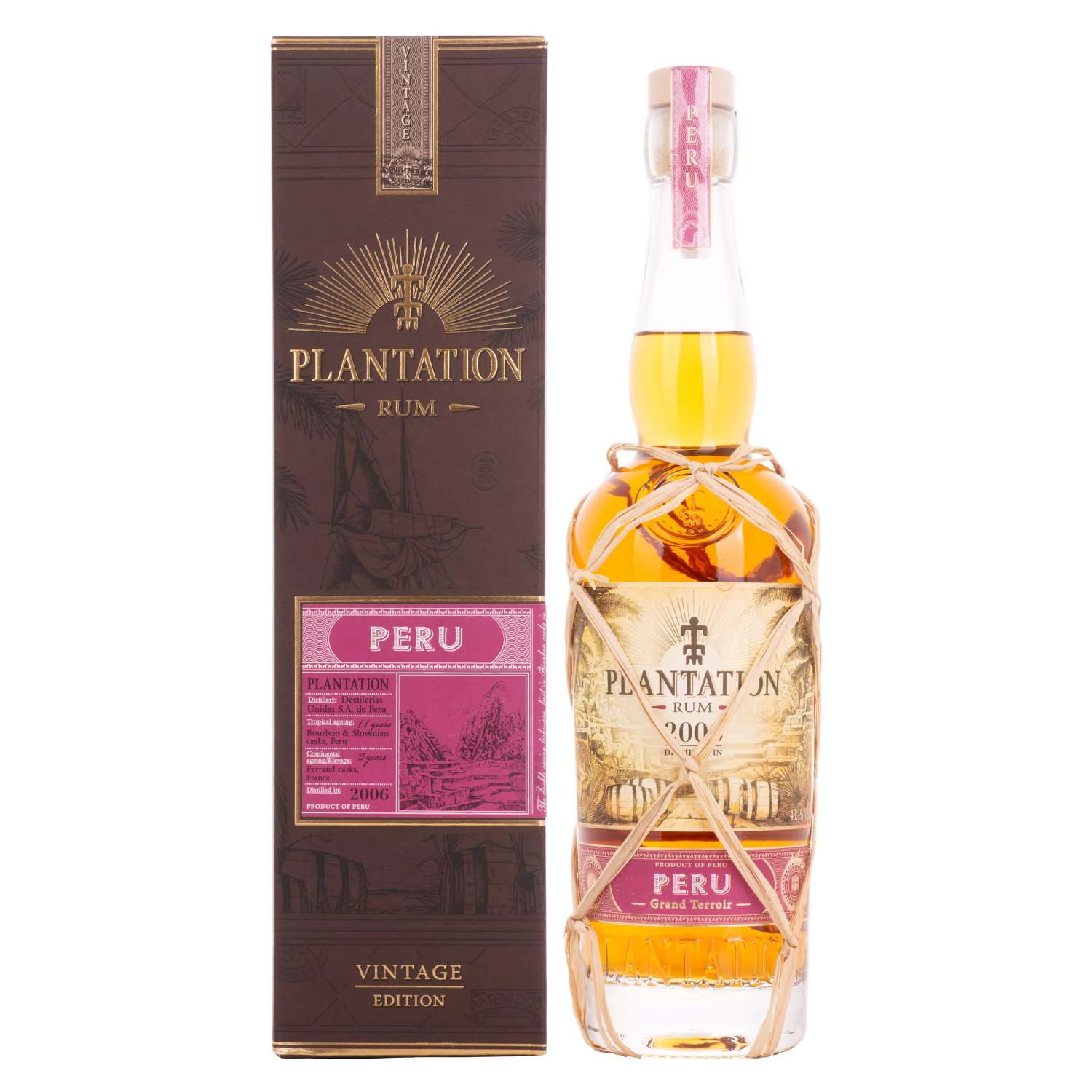 Plantation Rum Peru Grand Terroir Vintage Edition 2006 43 1 Vol 0 7l In Geschenkbox
