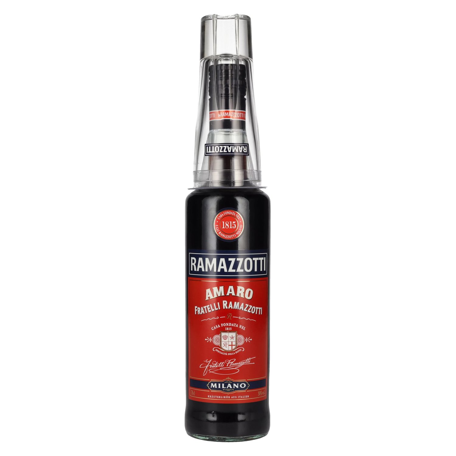 Ramazzotti Amaro 30% Vol. 0,7l mit Glas - EXPERT24